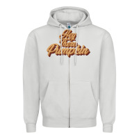 Dove Grey hey there pumpkin Zipper Hoodie - JahusDesignShop