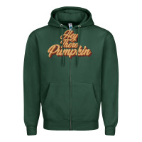 Sports Green hey there pumpkin Zipper Hoodie - JahusDesignShop