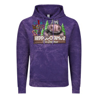 Cloud Purple I Want a Hippopotamus for Christmas Vintage Hoodie - CowhideDigitalArt