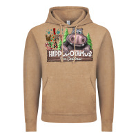 Vintage Coffee I Want a Hippopotamus for Christmas Vintage Hoodie - CowhideDigitalArt