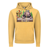 Vintage Mustard I Want a Hippopotamus for Christmas Vintage Hoodie - CowhideDigitalArt