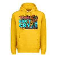 Lemon cowgirls don't crty boots hat sunflowers Premium Hoodie - Artiststas