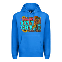 True Royal cowgirls don't crty boots hat sunflowers Premium Hoodie - Artiststas