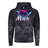 Cloud Black miami beach souvenir vintage 80s Vintage Hoodie - linhVisuals