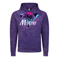 Cloud Purple miami beach souvenir vintage 80s Vintage Hoodie - linhVisuals