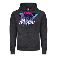 Vintage Black miami beach souvenir vintage 80s Vintage Hoodie - linhVisuals