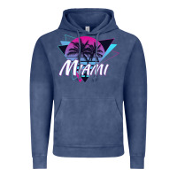 Vintage Denim miami beach souvenir vintage 80s Vintage Hoodie - linhVisuals