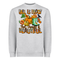 Heather Grey Fall is proof that change is beautiful Heavyweight Sweatshirt - RanaPortraitStore