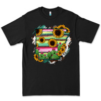 Black Arkansas Map Sunflower Cactus Serape Premium Tee - RanaPortraitStore