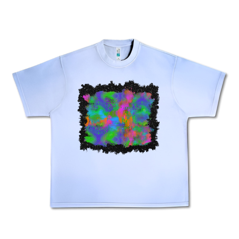 Halloween Neon Leopard Background Urban Heavy Tee by BundleAndBundleShop | Teevron