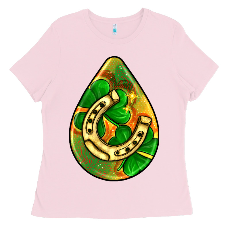 St.patrick's Teardrop Earrings Ladies Tee by FaDigitalArtStudio | Teevron