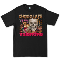 Black Skull chocolate is my Valentine Premium Tee - FaDigitalArtStudio