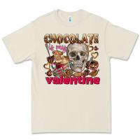 Bone Skull chocolate is my Valentine Premium Tee - FaDigitalArtStudio