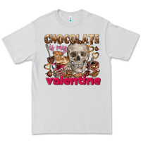 Dove Grey Skull chocolate is my Valentine Premium Tee - FaDigitalArtStudio