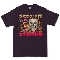 Plum Skull chocolate is my Valentine Premium Tee - FaDigitalArtStudio
