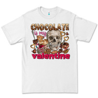 White Skull chocolate is my Valentine Premium Tee - FaDigitalArtStudio