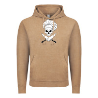Vintage Coffee chef skull and crossbones knives halloween Vintage Hoodie - linhVisuals