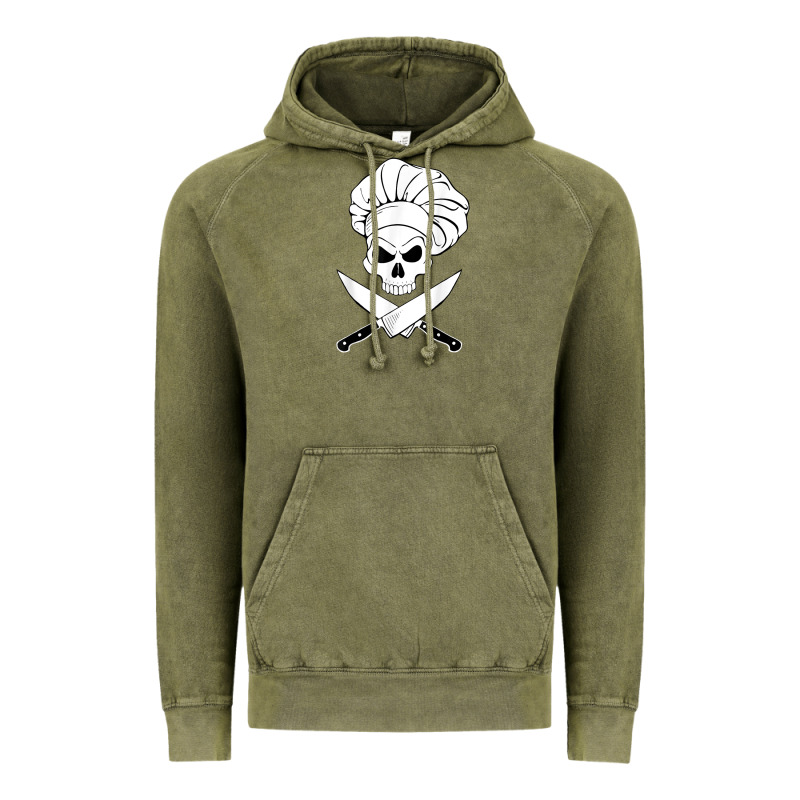 Chef Skull And Crossbones Knives Halloween Vintage Hoodie by linhVisuals | Teevron