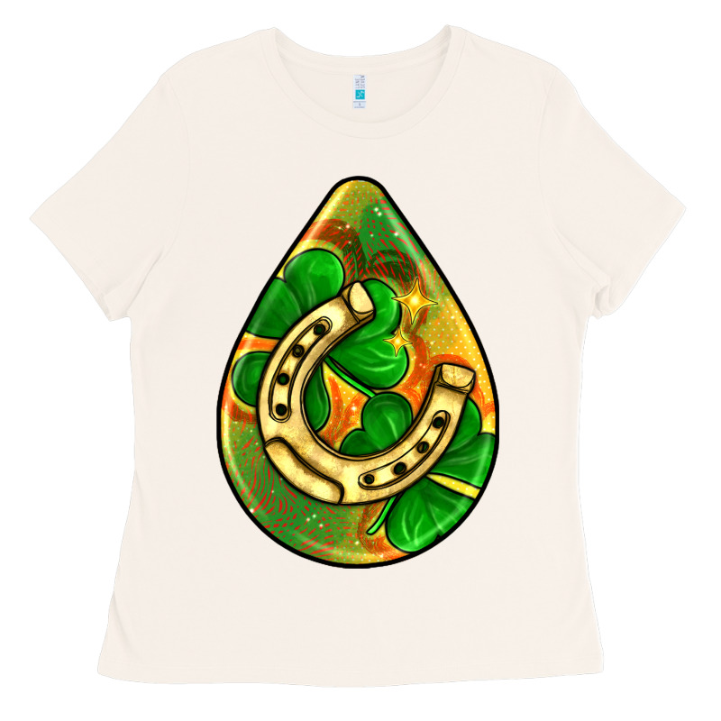 St.patrick's Teardrop Earrings Ladies Tee by FaDigitalArtStudio | Teevron