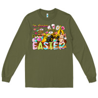 Army Green Im Digging Easter Long Sleeve Tee - CowhideDigitalArt