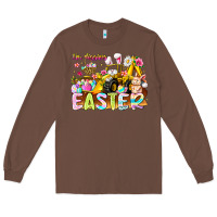 Chestnut Im Digging Easter Long Sleeve Tee - CowhideDigitalArt