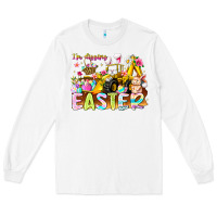 White Im Digging Easter Long Sleeve Tee - CowhideDigitalArt