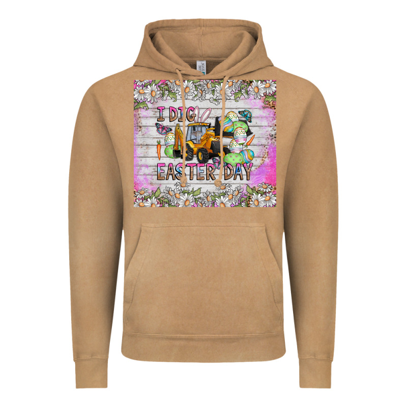 I Dig Easter Day Vintage Hoodie by CowhideDigitalArt | Teevron