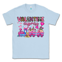 Dusty Blue valentine express olivia Classic Tee - OliviaCreatesArt