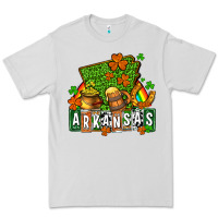 Dove Grey St. Patrick's Arkansas Premium Tee - OliviaCreatesArt