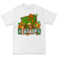 White St. Patrick's Arkansas Premium Tee - OliviaCreatesArt