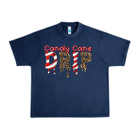 Navy candy cane drip Urban Heavy Tee - FaDigitalArtStudio
