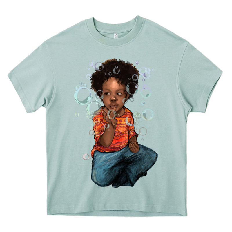 Afro Black Boy Heavy Core Tee by HowdyJamesFarm | Teevron