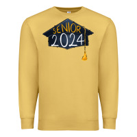 Antique Gold senior 2024 graduation Premium Sweatshirt - RanaPortraitStore