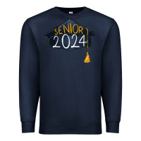 Navy senior 2024 graduation Premium Sweatshirt - RanaPortraitStore