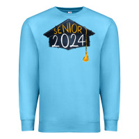 Ocean Blue senior 2024 graduation Premium Sweatshirt - RanaPortraitStore