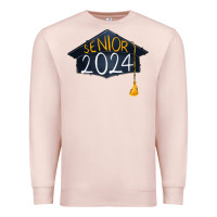 Pale Pink senior 2024 graduation Premium Sweatshirt - RanaPortraitStore