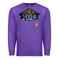 Purple senior 2024 graduation Premium Sweatshirt - RanaPortraitStore