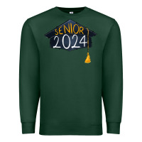 Sports Green senior 2024 graduation Premium Sweatshirt - RanaPortraitStore