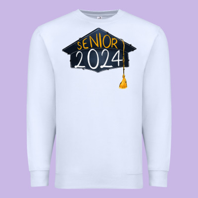 Senior 2024 Graduation Premium Sweatshirt Designed By Ranaportraitstore
