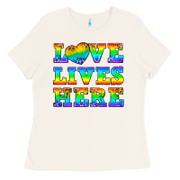 Bone Western Love Lives Here Ladies Tee - BundleAndBundleShop