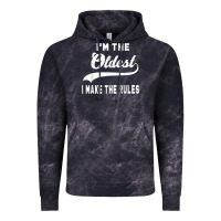 Cloud Black im the oldest i make the rules siblings family Vintage Hoodie - linhVisuals