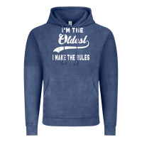 Vintage Denim im the oldest i make the rules siblings family Vintage Hoodie - linhVisuals