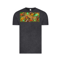 Vintage Black western sunflower and american football license  plate Vintage Tee - BundleAndBundleShop