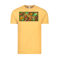 Vintage Mustard western sunflower and american football license  plate Vintage Tee - BundleAndBundleShop