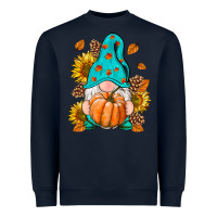 Navy Fall Gnome Heavyweight Sweatshirt - RanaPortraitStore
