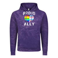 Cloud Purple proud ally lgbt rainbow heart gay pride month Vintage Hoodie - linhVisuals