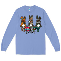 Colony Blue Hoppy Easter Long Sleeve Tee - CowhideDigitalArt