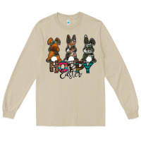 Mushroom Hoppy Easter Long Sleeve Tee - CowhideDigitalArt