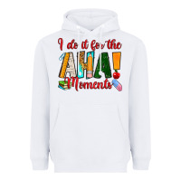 White i do it for the aha moments Heavyweight Hoodie - RanaPortraitStore