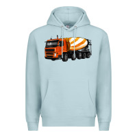 Blue Mist cement truck Premium Hoodie - Artiststas
